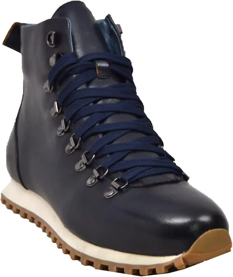 British Walker Alpine GT Designer Mens High Top Sneakers, Fitted, Vintage Lace Up, Handcrafted with Leather & Suede, Dual Fit Technology