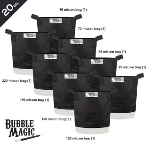 Bubble Magic Extraction Bags - 8 Bag Set - 20 Gallon