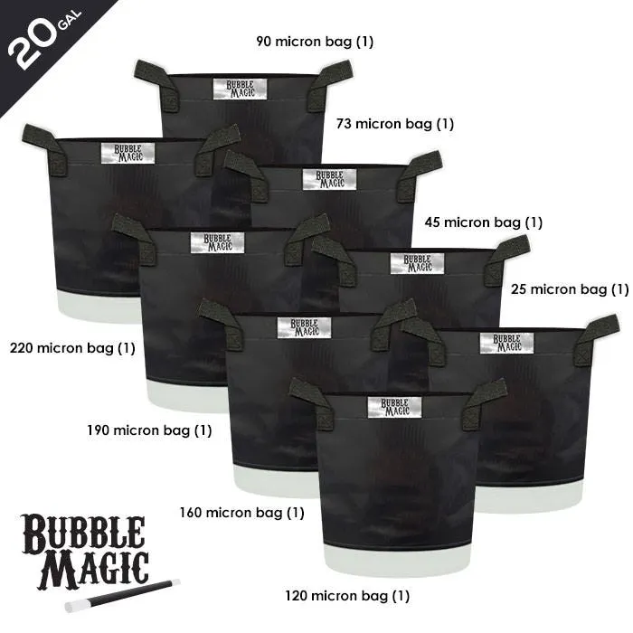 Bubble Magic Extraction Bags - 8 Bag Set - 20 Gallon