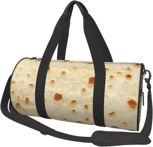 Burritos Sports Gym Duffel Bag For Men Women Weekender Travel Workout Training Handbag