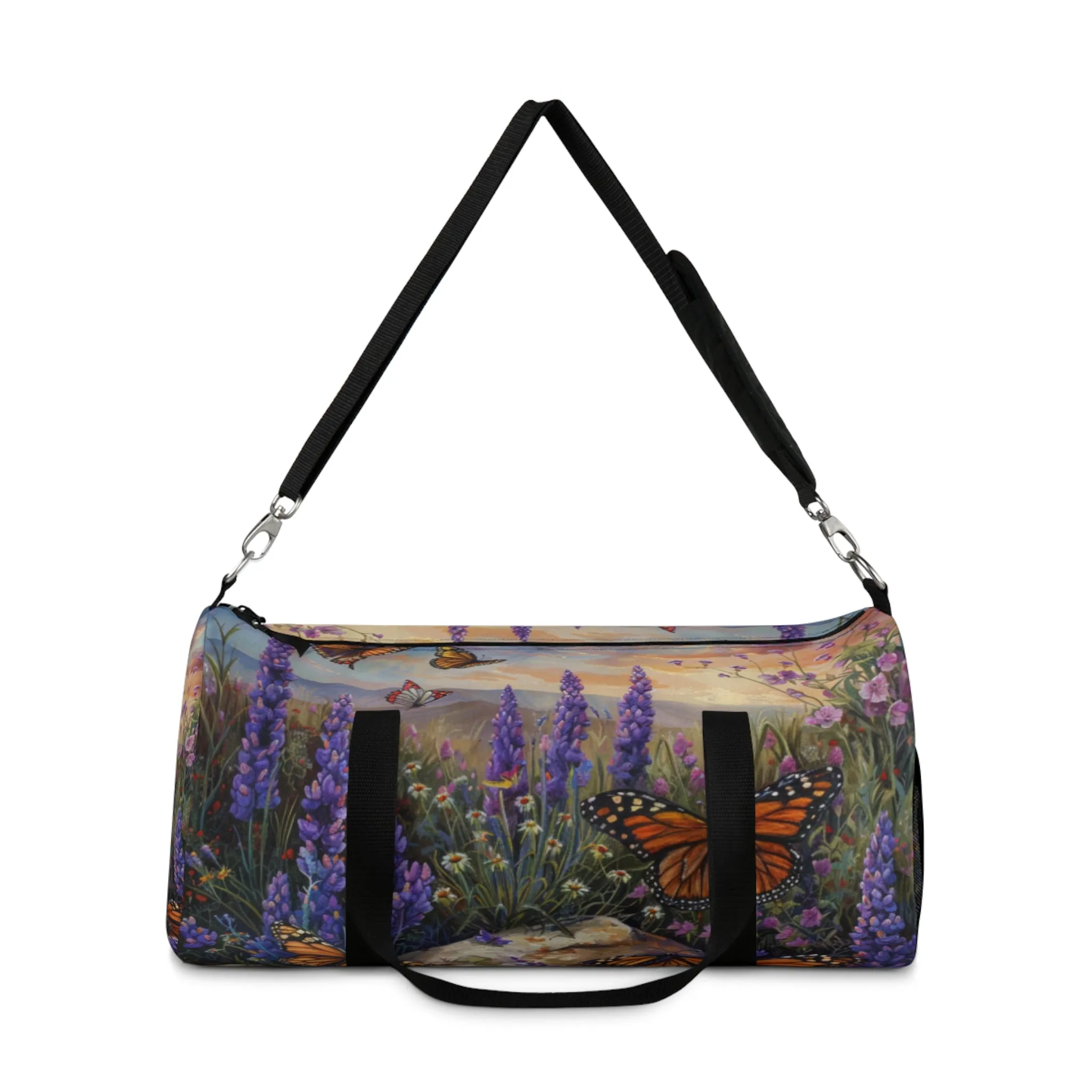 Butterfly Flowers 1 Duffel Bag