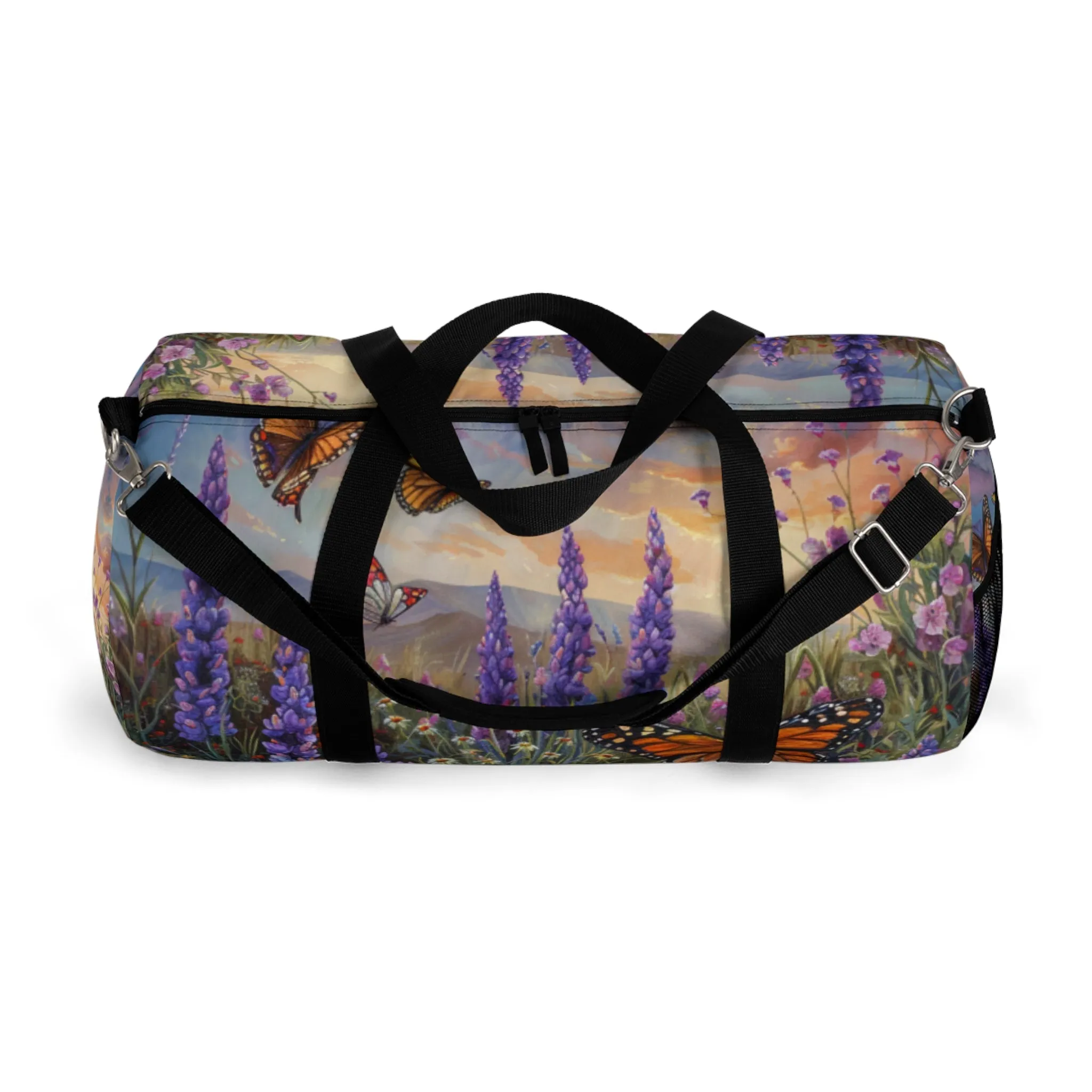 Butterfly Flowers 1 Duffel Bag