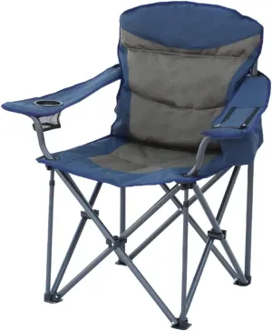 Camping Chair Outdoor Chair Foldable Chair Outdoor Camping Chair With Lumbar Back Support Padded Lawn Seat Folding Quad Arm Stool With Cup Holder Side Pocket Folding Camping Chair ( Color : Non-adjust