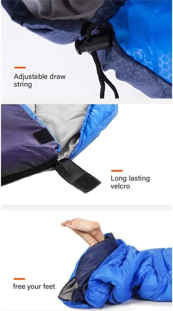 Camping Sleeping Bag Ultra Light 4 Season Warm Envelope Backpack Outdoor Travel Hiking Sleeping Bag (Color : A, Size : L1.8kg)