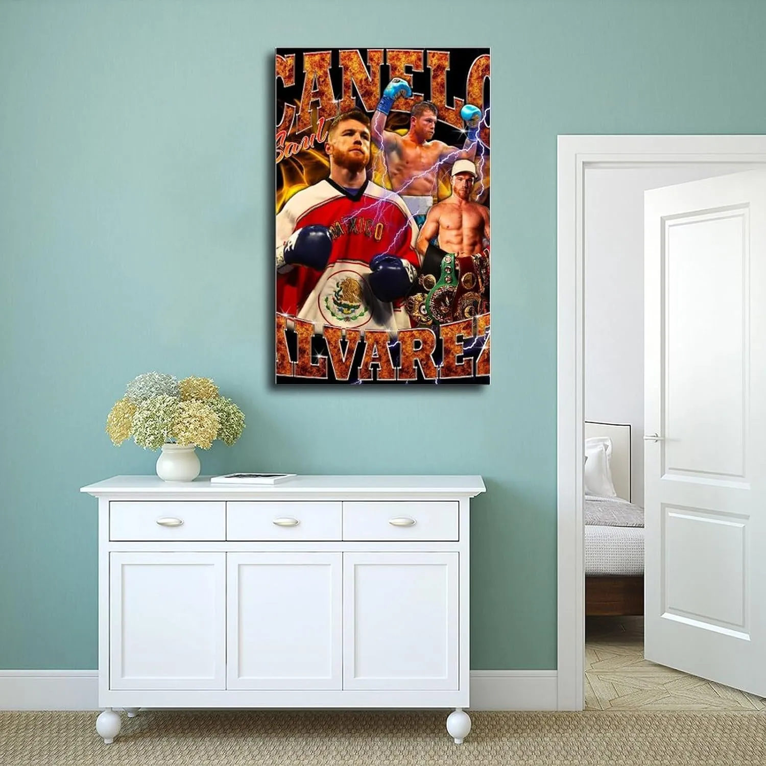 Canelo Alvarez Boxer Poster18 Canvas Art Posters Home Fine Decorations Unframe:12x18inch(30x45cm)