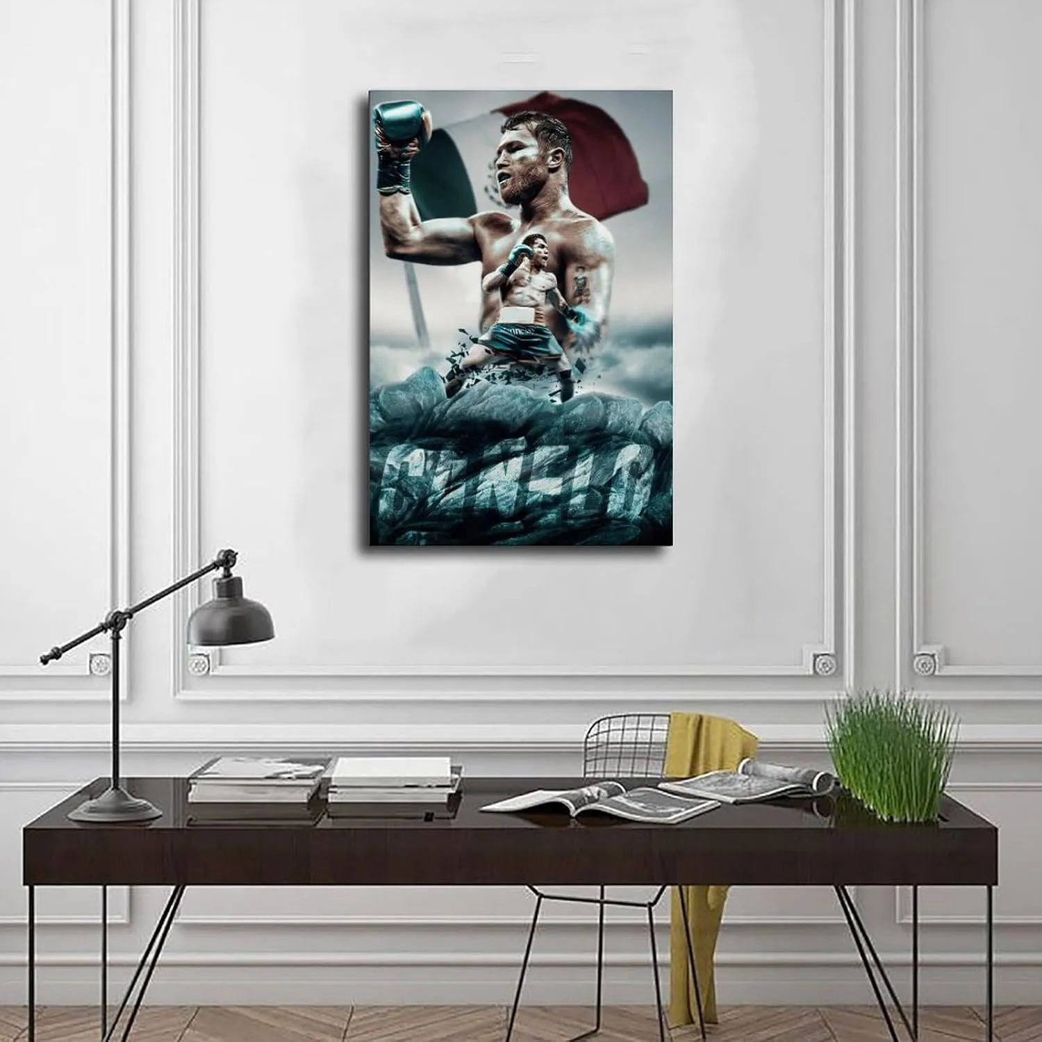 Canelo Alvarez Boxing Athlete Poster2 Canvas Poster Bedroom Decor Sports Landscape Office Room Decor Gift Unframe:12x18inch(30x45cm)