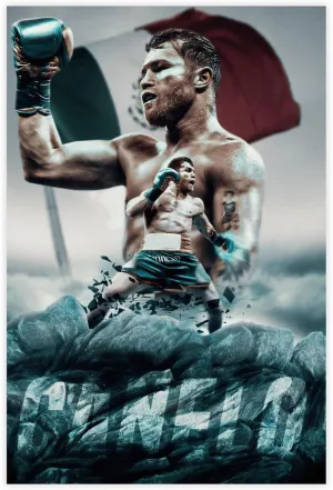 Canelo Alvarez Boxing Athlete Poster2 Canvas Poster Bedroom Decor Sports Landscape Office Room Decor Gift Unframe:12x18inch(30x45cm)