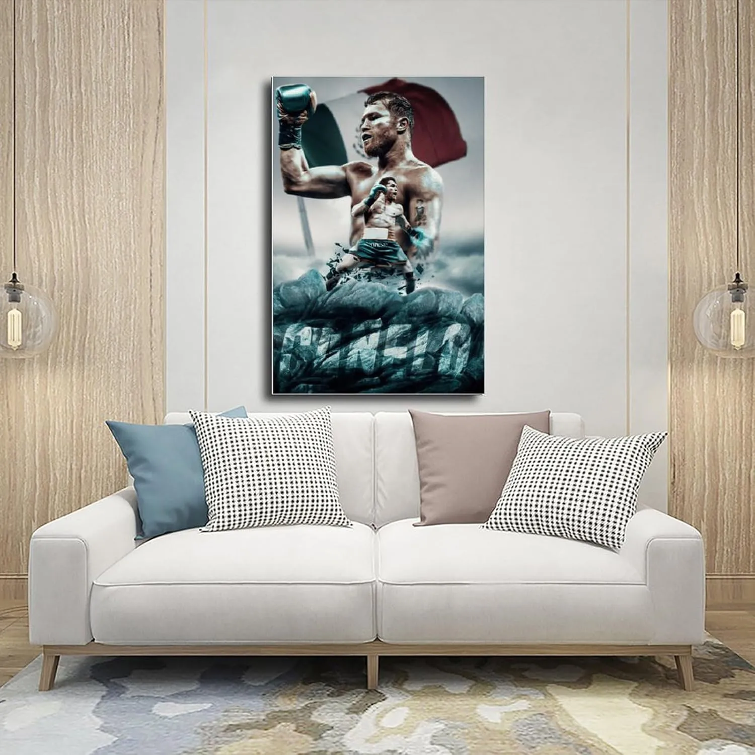 Canelo Alvarez Boxing Athlete Poster2 Canvas Poster Bedroom Decor Sports Landscape Office Room Decor Gift Unframe:12x18inch(30x45cm)