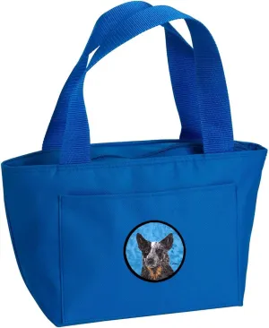 Caroline's Treasures SC9141BU-8808 Blue Australian Cattle Dog Lunch Bag Insulated Lunch Box Tote Bag for Women Adult Men, Reusable, Large, Multicolor
