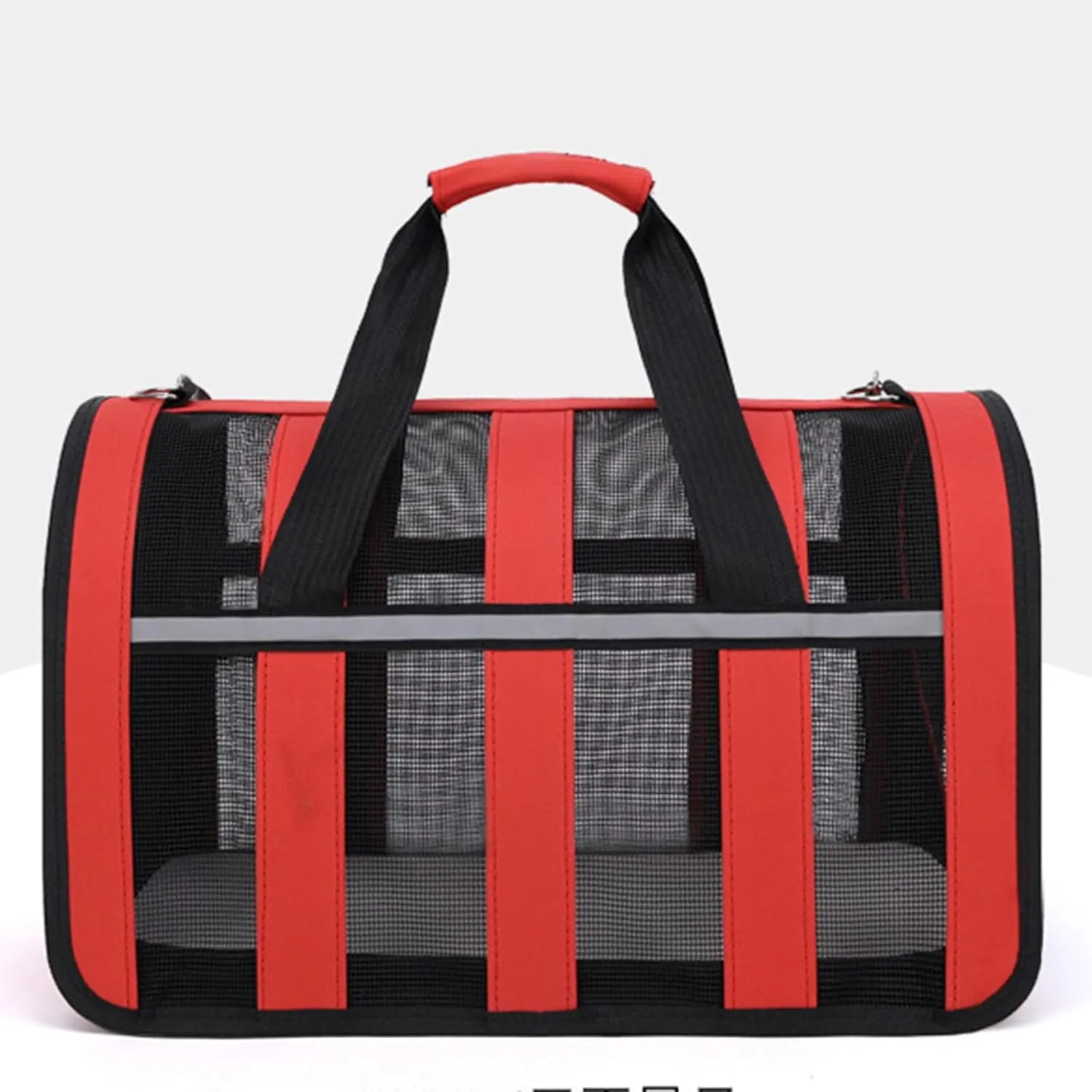 Carrier Tote，Pet Handbag Cat Carriers Bag Soft Big Capacity with Strap Breathable Pet Carriers Sightseeing Bag