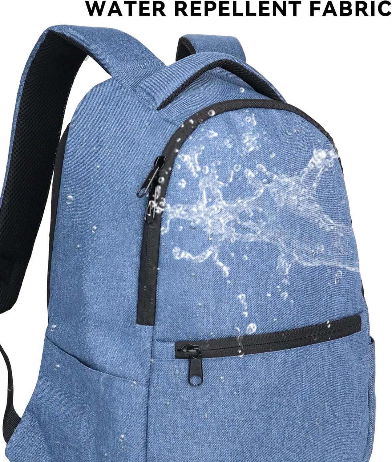 Carry on Backpack for Women Flight Approved 12.6x7.1x16.5(40L), Frontier Airlines Personal Item Bag Fit for 15.6in Laptop,300D Waterproof fabric with USB Charging Port, Blue