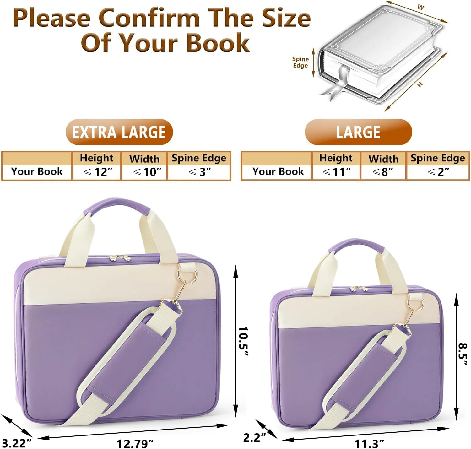CASIRENA Bible Covers for Women - Extra Large Size Bible Carrying Case, Church Bible Bag, Perfect Gifts for Church Religious
