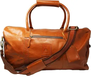 CHALLENGER Leather Cow Hide Carry-On Duffle Duffel Weekend Luggage Travel Bag 12DB002