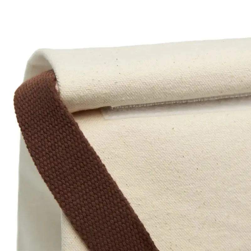 Chic Flower Fields Canvas Lunch Bag for Midday Swagger