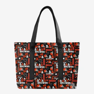 Cleveland Browns Logo Love Tote Bag