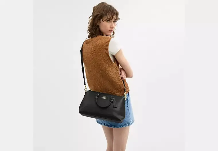 Coach Georgia Satchel Bag - Black