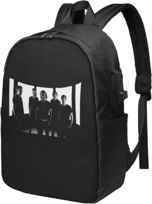 Collective Music Soul Bookbag Travel Laptop Bag For 17 Inch Notebook With Usb Charging Port