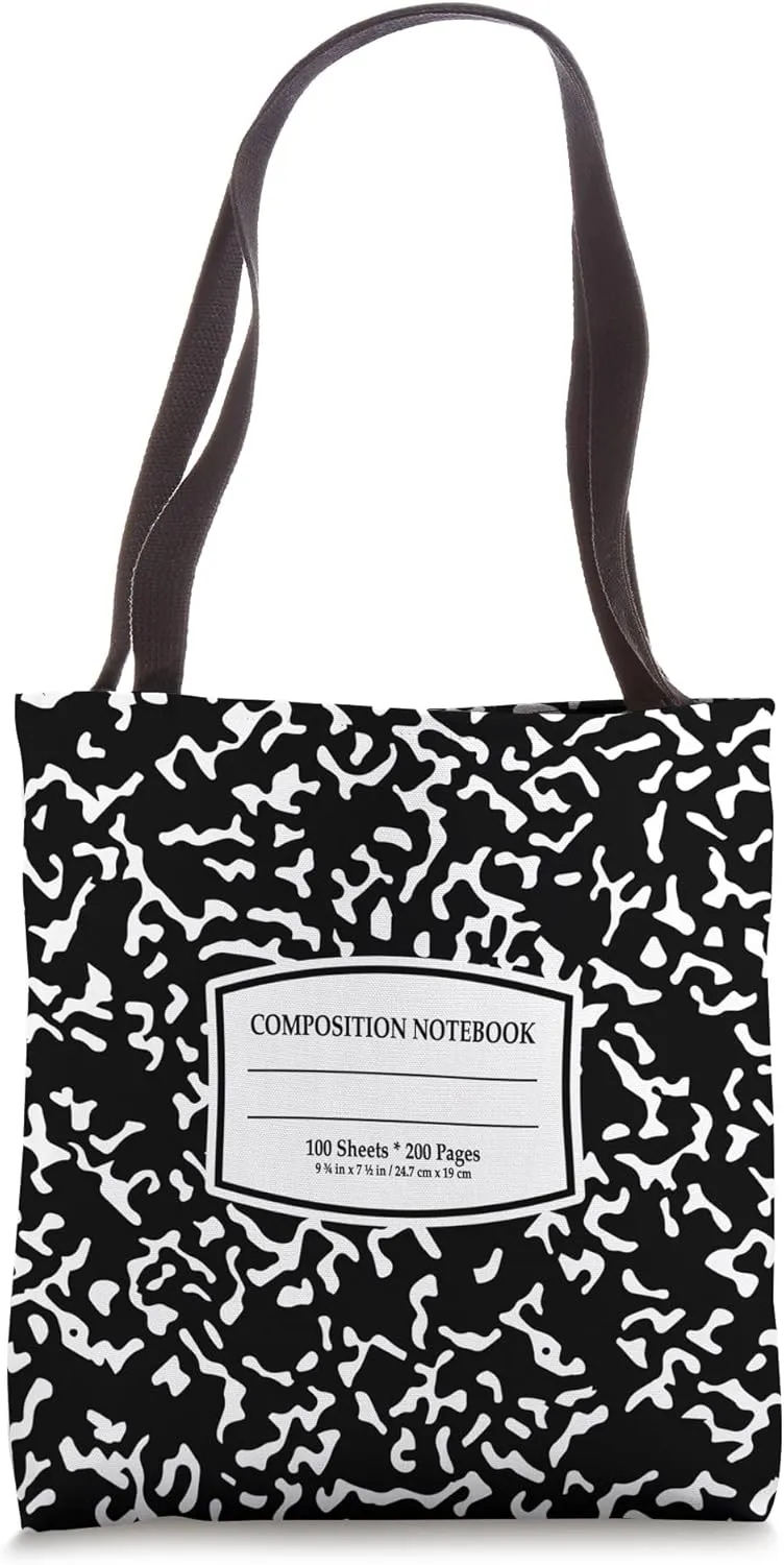Composition Notebook Design Tote Bag
