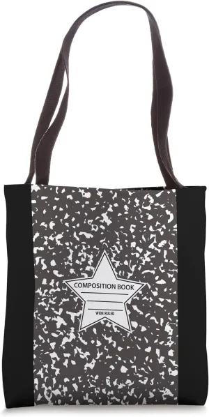 Composition Notebook Design Tote Bag