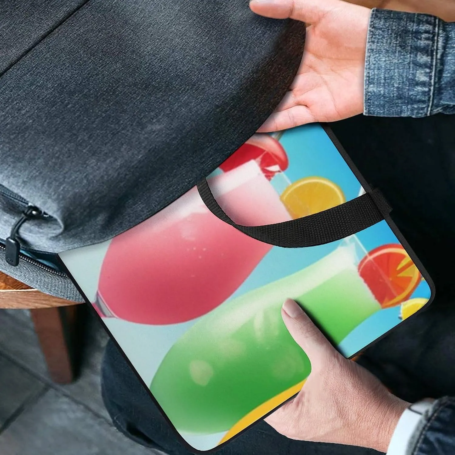Computer Sleeve 12 Inch Drink Summer Seawater Laptop Case Protective Carrying Bag Laptop Sleeve Case