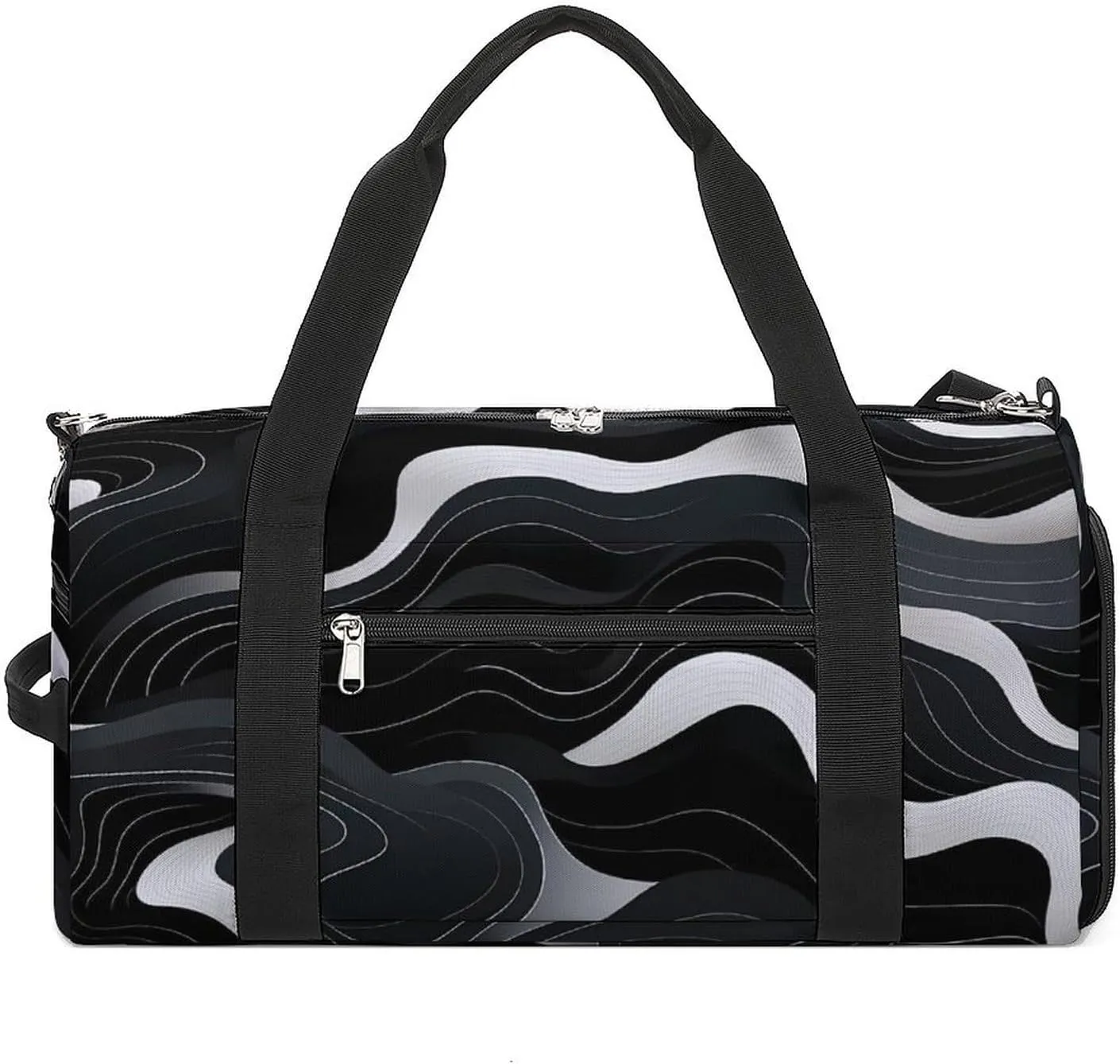 Contour Topography Map Pattern Travel Duffle Bag Large Capacity Gym Bag Weekender Overnight Bags Carry on Tote Bag