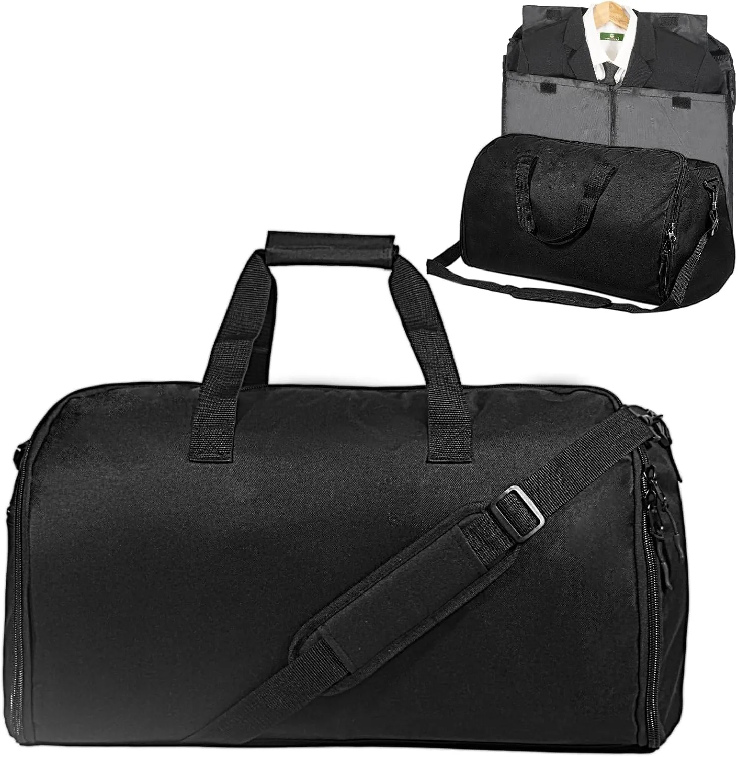 Convertible Travel Garment Bag,Carry on Garment Duffel Bag for Men Women - 2 in 1 Hanging Suitcase Suit Business Travel Bag