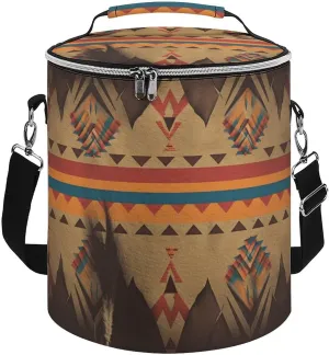 Cooler Bags Insulated for Travel, Native American Print Soft Cooler Bag,Insulated Lunch Bag for Camping/Beach/Outdoor/Picnic