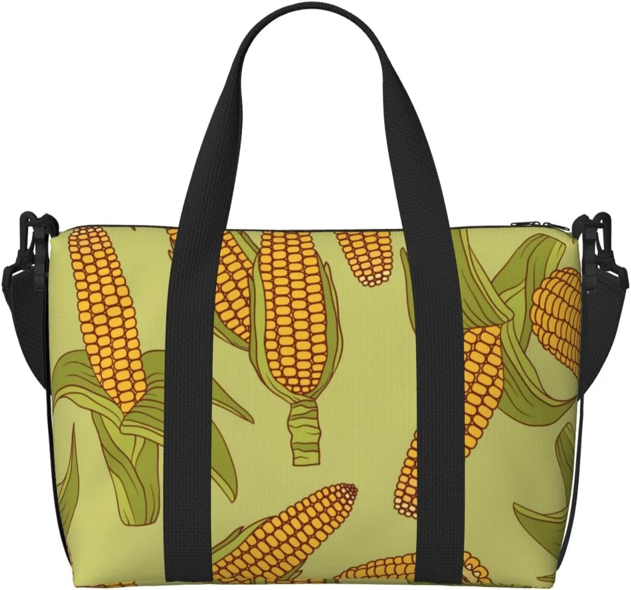 Corn Travel Bag for Women Men Weekender Bags Carry on Overnight Bag Tote Bag Yoga Gym Bag for Gym, Work, Travel, Weekend, Personal Items
