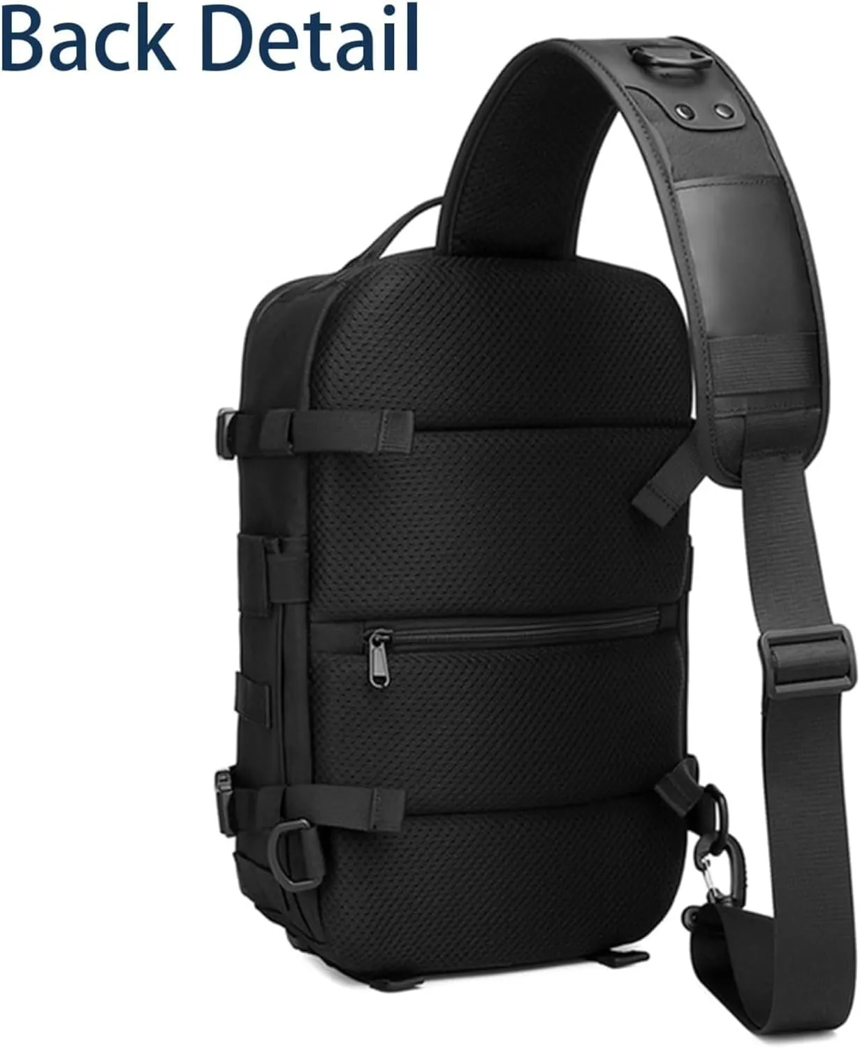 Cosmos Explorer Sling Bag - 14L Anti-Theft Waterproof Crossbody Backpack for Men & Women, Tactical Shoulder Bag(Black)