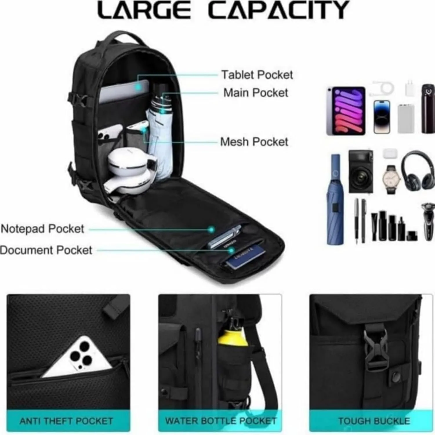 Cosmos Explorer Sling Bag,Anti Theft Tactical,Dustproof, Scratchproof Waterproof Crossbody Bag for Travel Hiking Commute