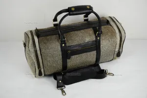 Cowhide Duffel Bag | Natural Cow Skin Duffel Bag | Hair-On-Leather Travel Bag | Cowhide Luggage Bag | Handmade Duffel Bag | DB111