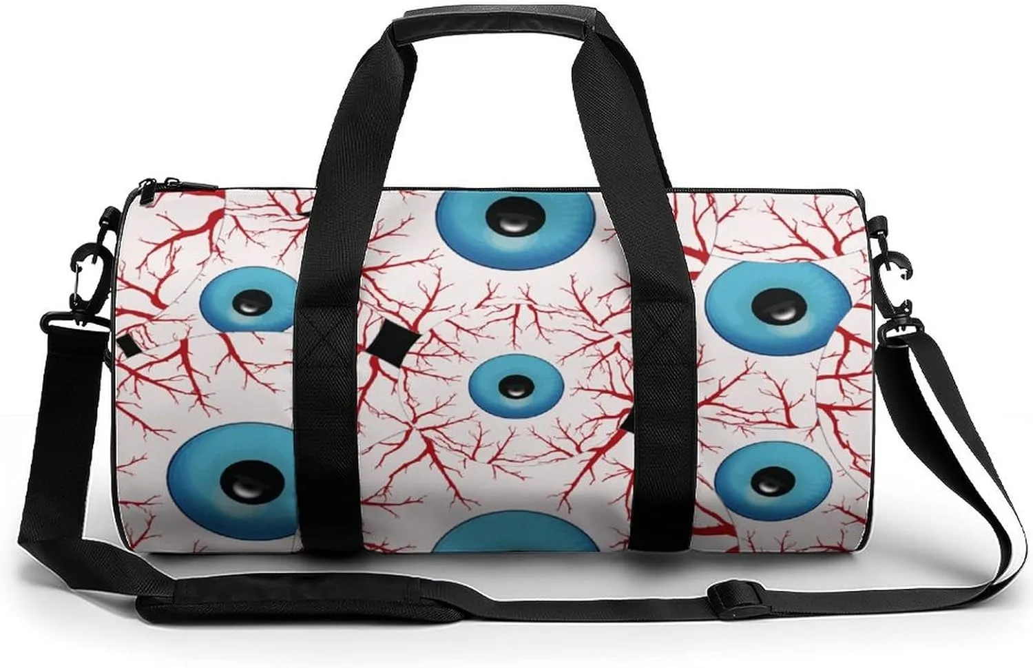 Creepy Bloodshot Eyeball Small Gym Bag for Men Women Swim Dance Travel Tote Duffle Bags with Shoulder Strap
