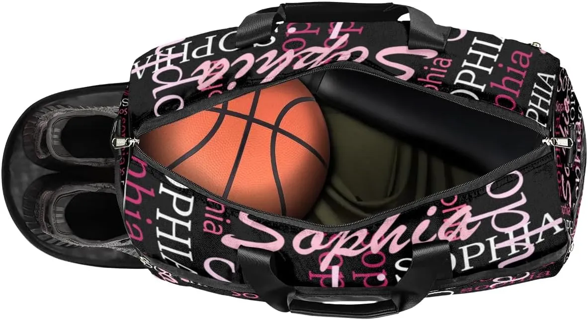 Custom Duffel Bag Luggage Bag for Travel Women Men Large Gym Bag Pink Monogram Duffel Bag for Women Weekender Carry on Duffle Bags Men