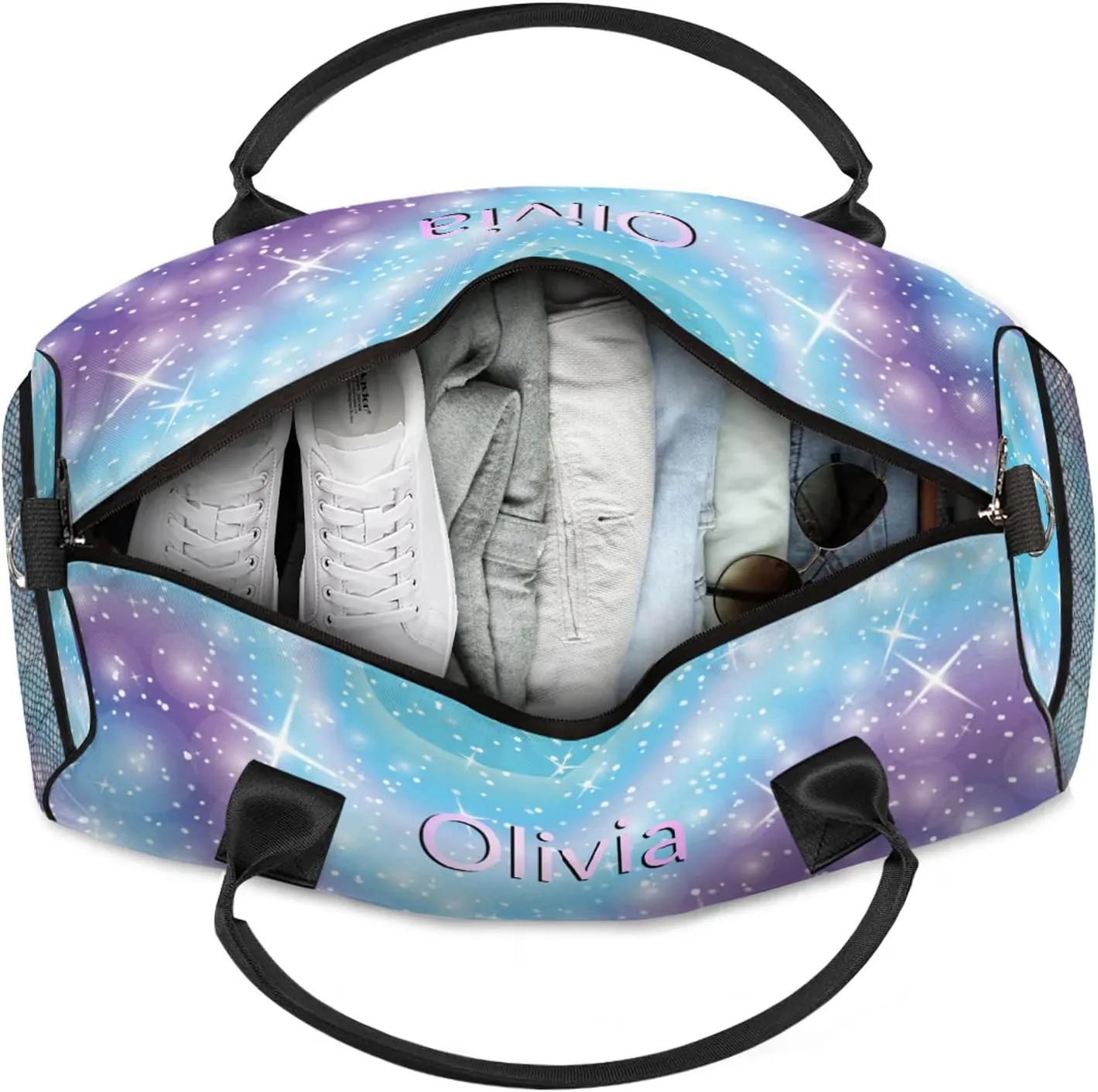 Custom Gymnastics Duffel Bag Personalized Name Dance Ballet Bags Waterproof