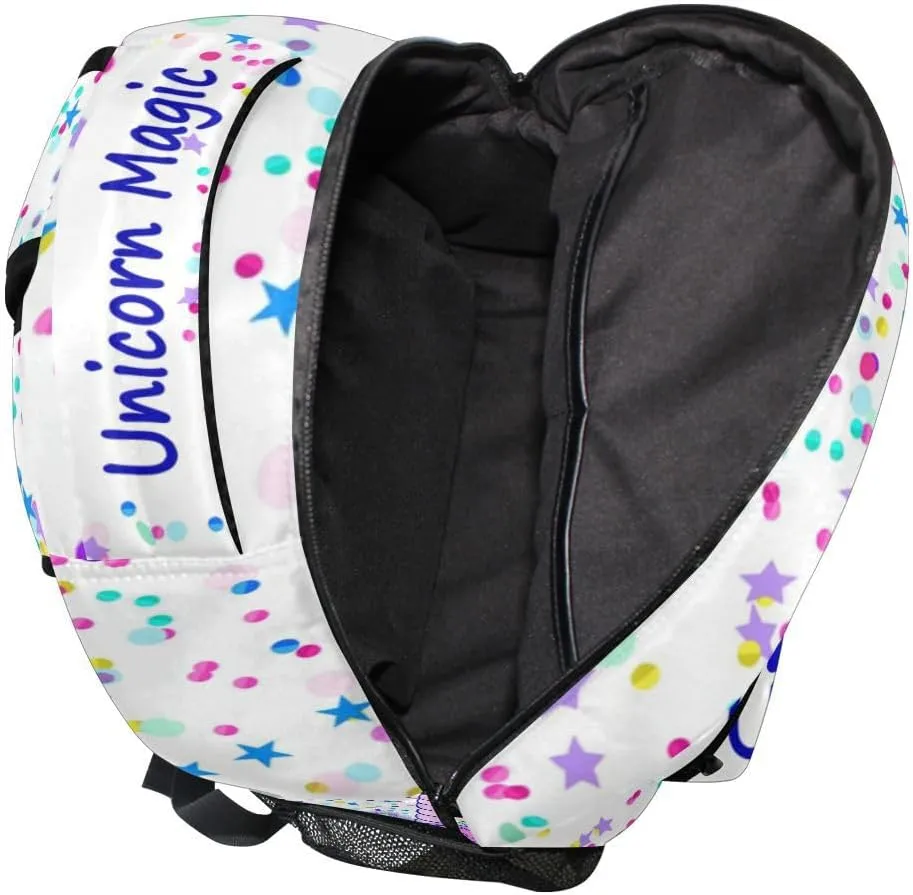 Custom Name Unicorn Backpack for Girls Pink Magic School Bags Bookbags for Teen Kids Travel Laptop Daypack Bag Purse
