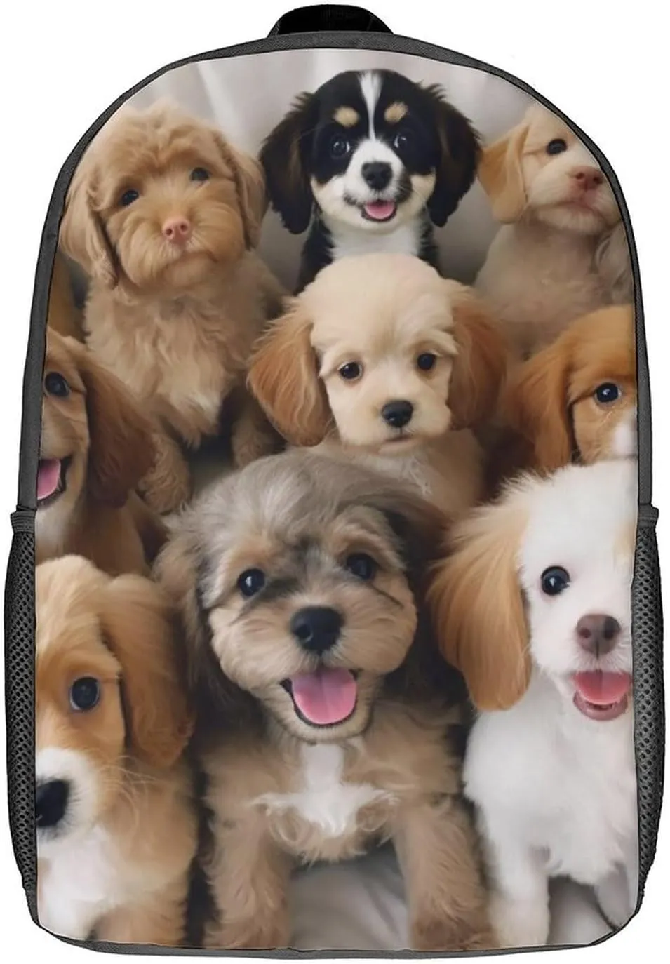 Cute Dogs Backpack, Laptop Backpack for Men, 17 Inch Travel Hiking Daypack, Casual Backpack