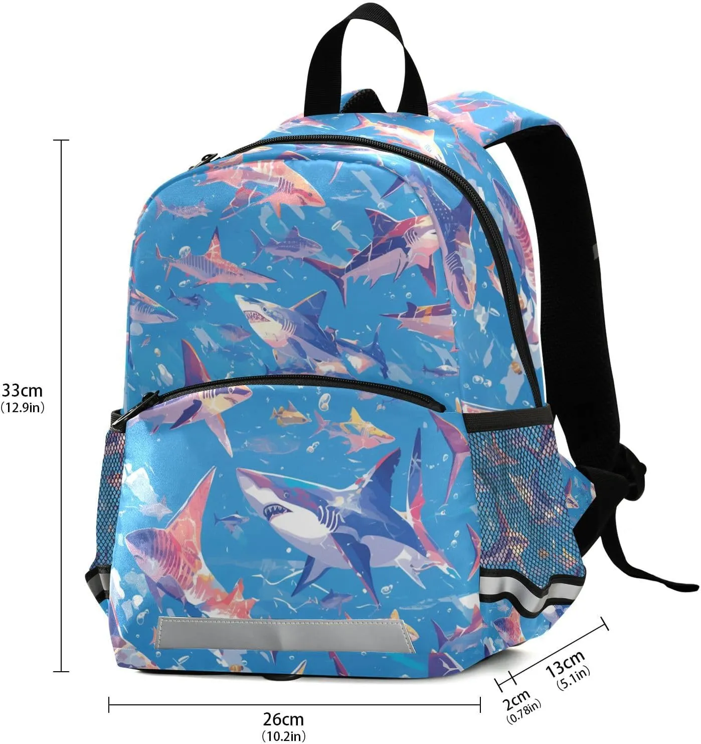 Cute Kids Backpack for Boys and Girls Ocean fish sea Masco Mini Travel School Bag