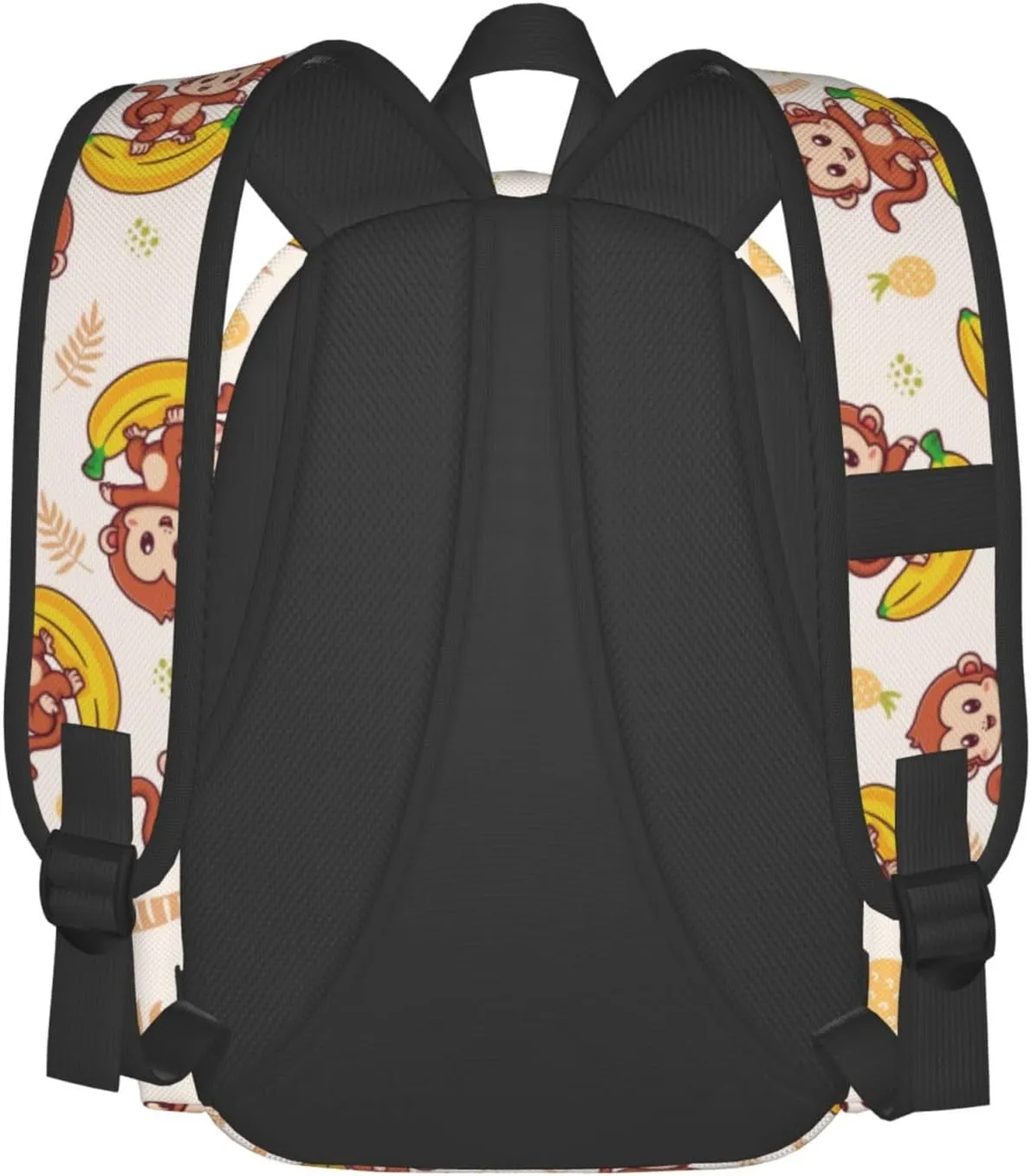 Cute Monkey Banana Multipurpose School Bag Bookbag for Teenage Boys Girls Daily Backpack