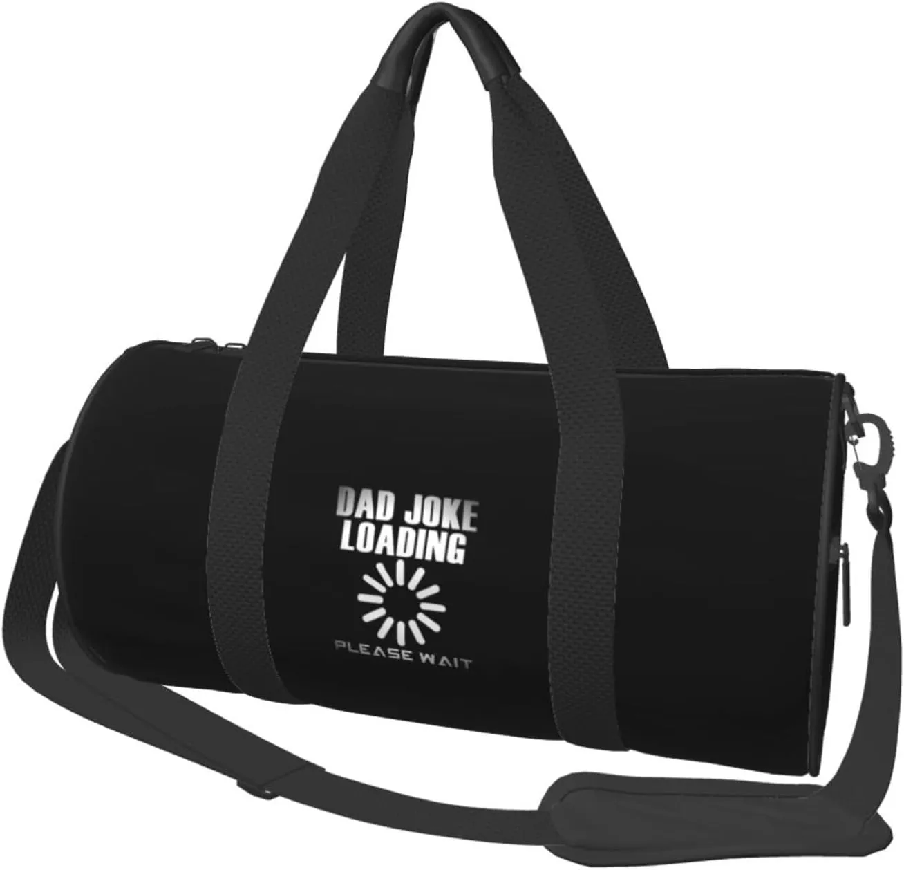 Dad Joke Loading Convertible Garment Bag with Shoulder Strap, Carry on Garment Duffel Bag for Men Women - Rolling Foldable for Travel Luggage Bags (Black)