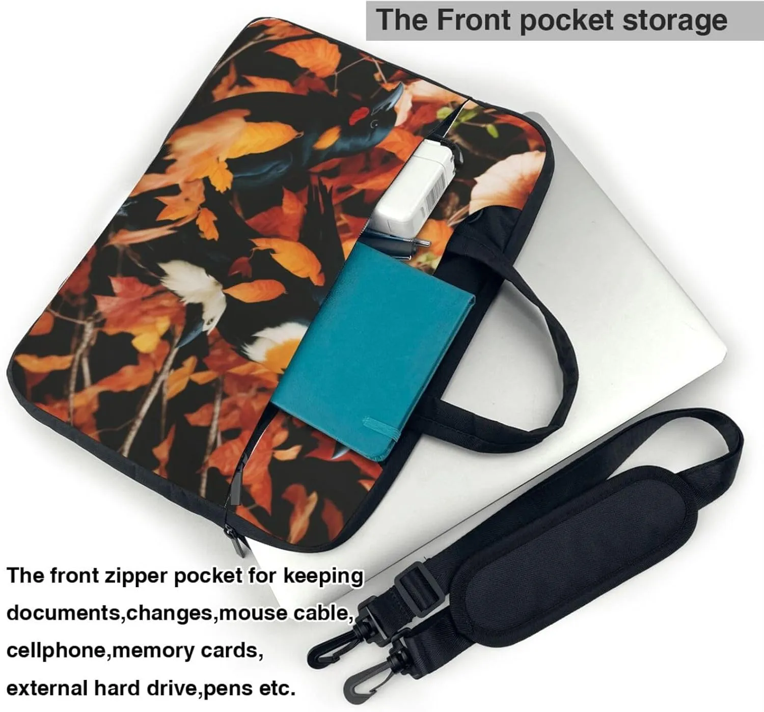 Daisy Laptop Shoulder Bag Notebook Computer Case Briefcase With Shoulder Straps And Handle