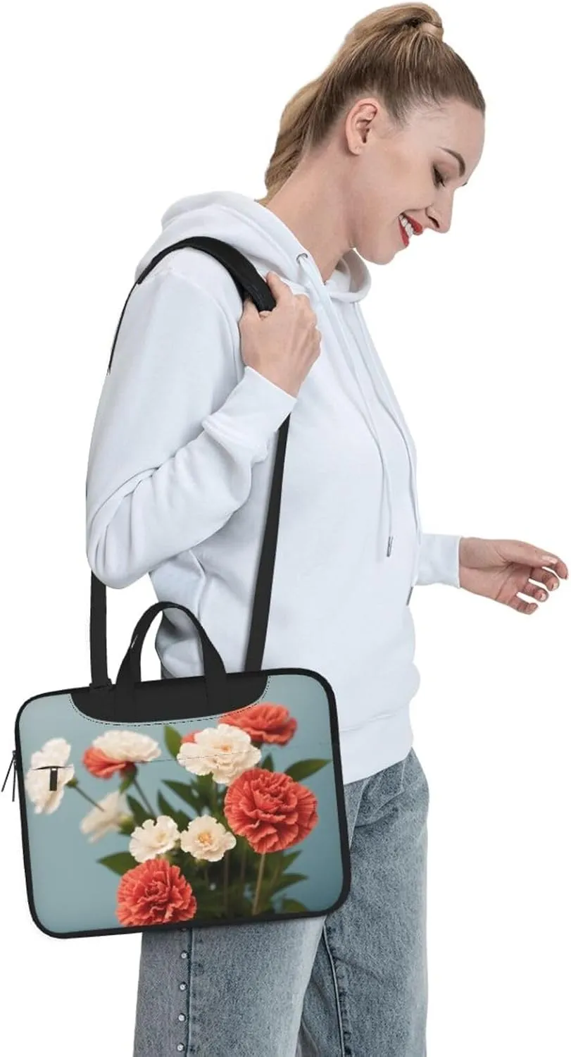 Daisy Laptop Shoulder Bag Notebook Computer Case Briefcase With Shoulder Straps And Handle