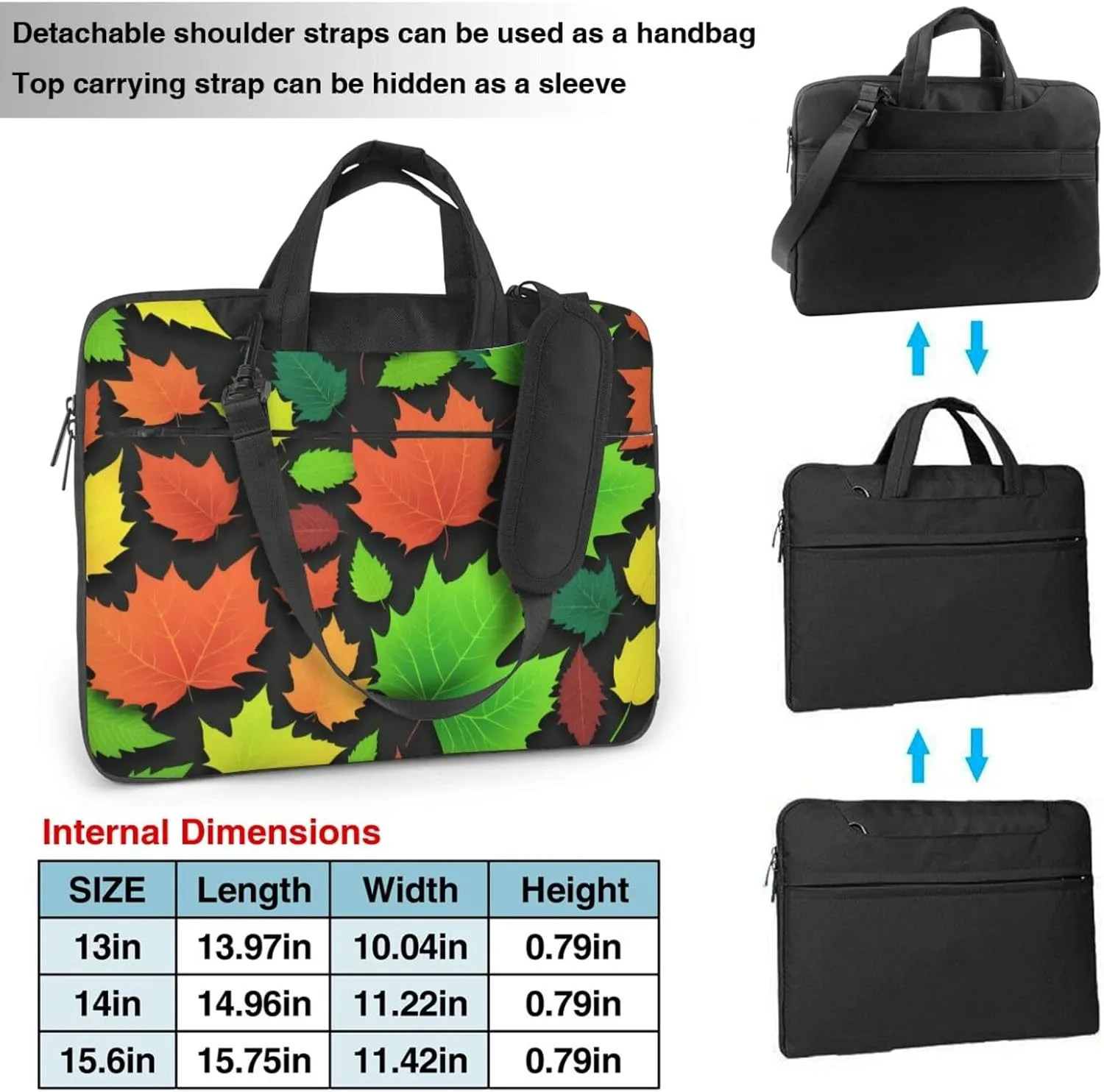Daisy Laptop Shoulder Bag Notebook Computer Case Briefcase With Shoulder Straps And Handle