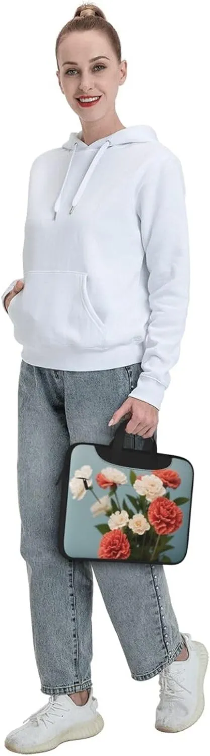 Daisy Laptop Shoulder Bag Notebook Computer Case Briefcase With Shoulder Straps And Handle