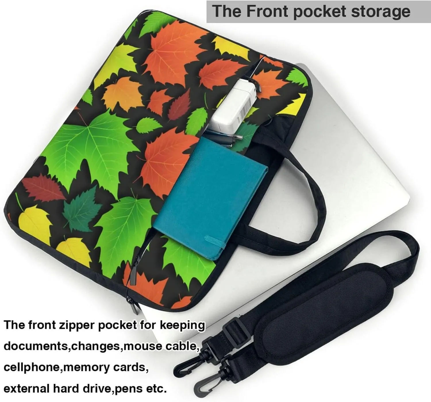 Daisy Laptop Shoulder Bag Notebook Computer Case Briefcase With Shoulder Straps And Handle