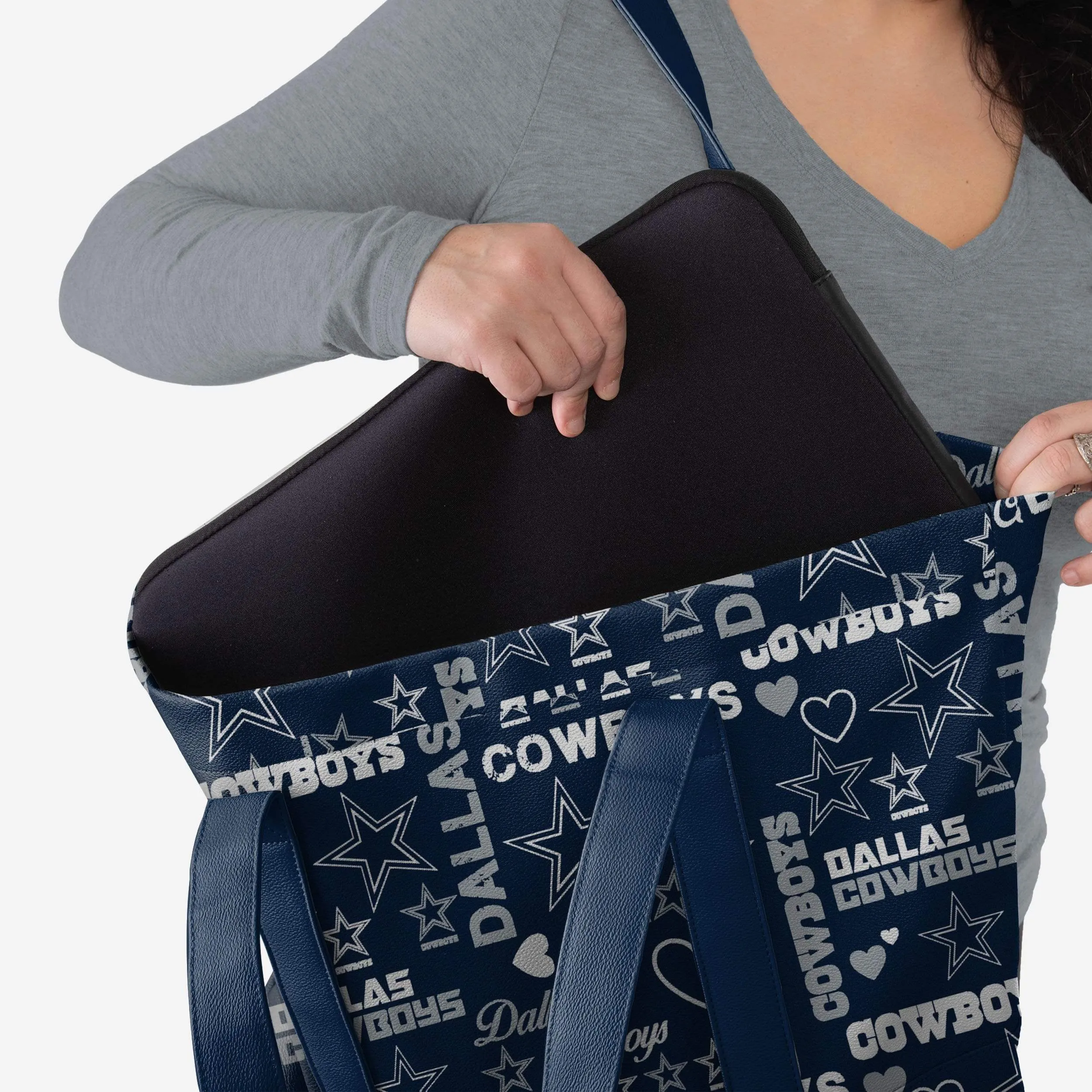 Dallas Cowboys Logo Love Tote Bag