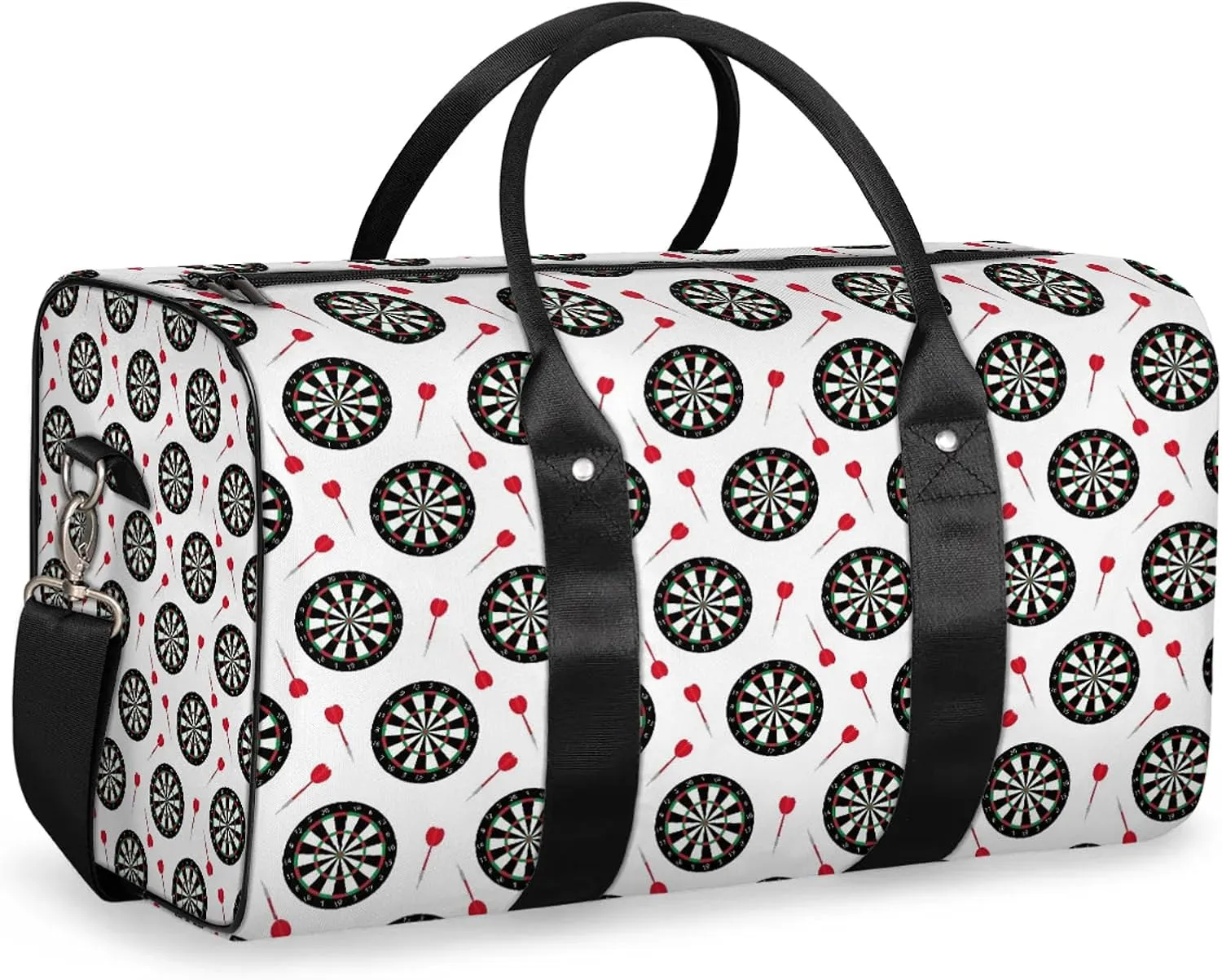 Darts Travel Duffle Bag, Weekender Bags for Women Men Dart Board Carry on Overnight Bag Waterproof Gym Bags, Hospital Bag for Labor and Delivery
