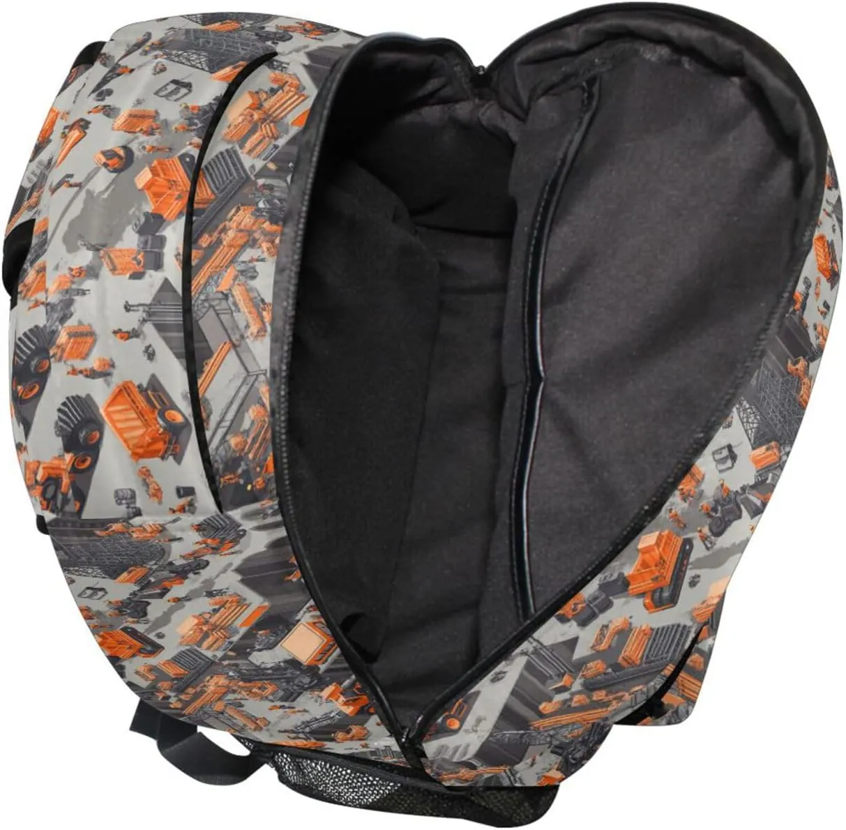 Day Backpack for Men Women Fashion Diaper Bag Backpack with Chest Strap Gift Men & Women Construction Scene Concrete Mixer Truck