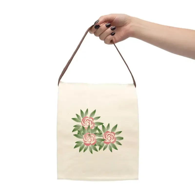 Dazzling Floral Canvas Lunch Bag for Nature Lovers