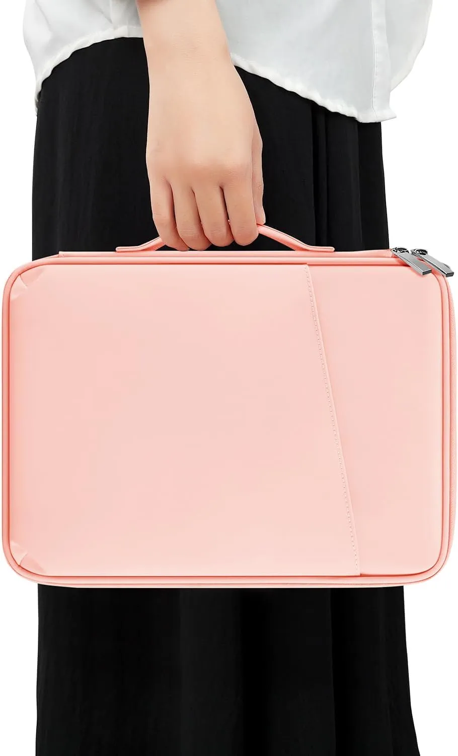 DDgro iPad Carrying Bag - Stylish Tablet Sleeve Case for 9-11 Inch Devices (PU-Pink, 11 inch)