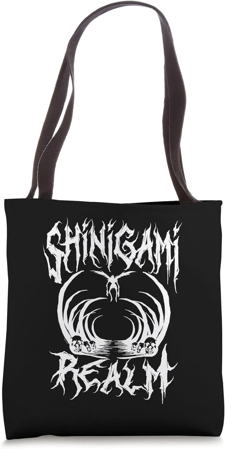 Death Note Shinigami Realm Heavy Metal Anime Tote Bag